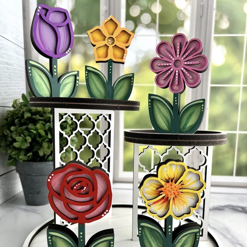 🔥HOT SELL🌷Wooden Flower Ornaments🌷