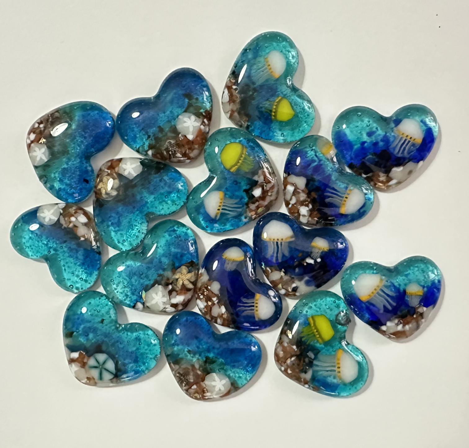 🎁The Best Gift--💙Glass Beach Pocket Heart