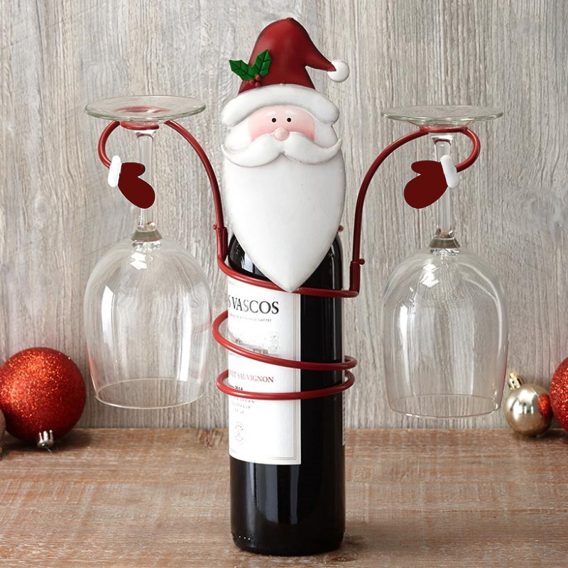 🎅Christmas Wine Bottle and Glass Holders Home Desktop Decoration