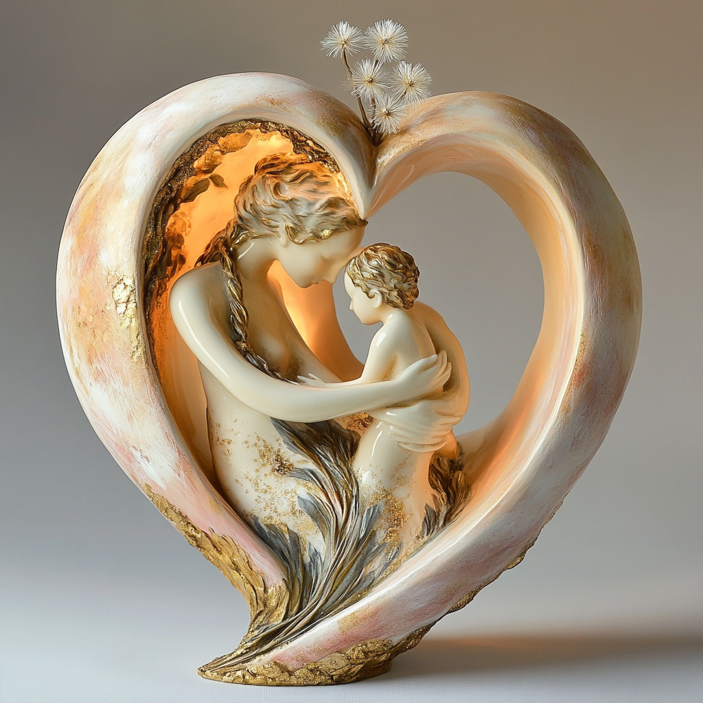 💞Heartwarming Mother & Child Figurine