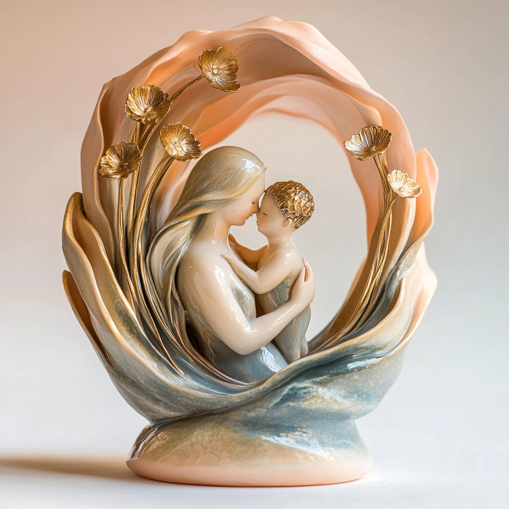 💞Heartwarming Mother & Child Figurine