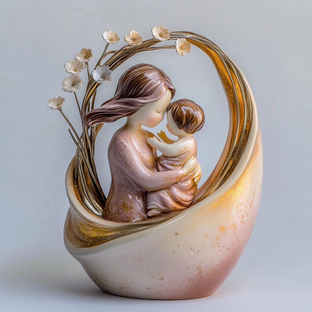 💞Heartwarming Mother & Child Figurine