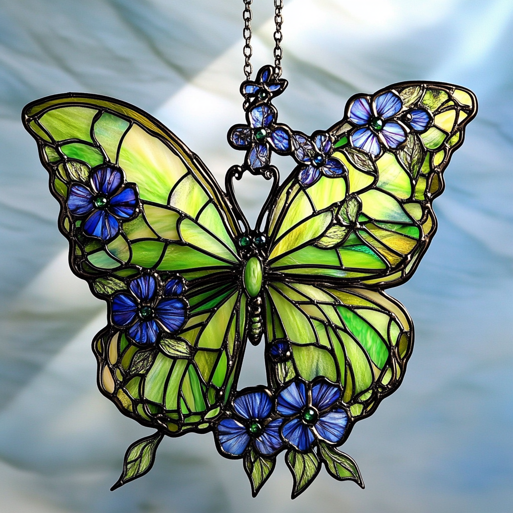 🦋Colorful Butterfly Suncatcher Ornament