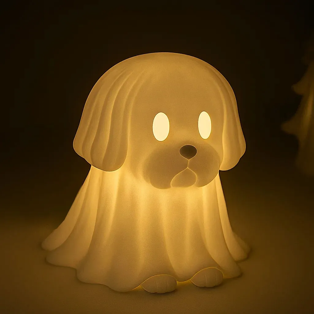 Halloween Dachshund Pumpkin Lamp