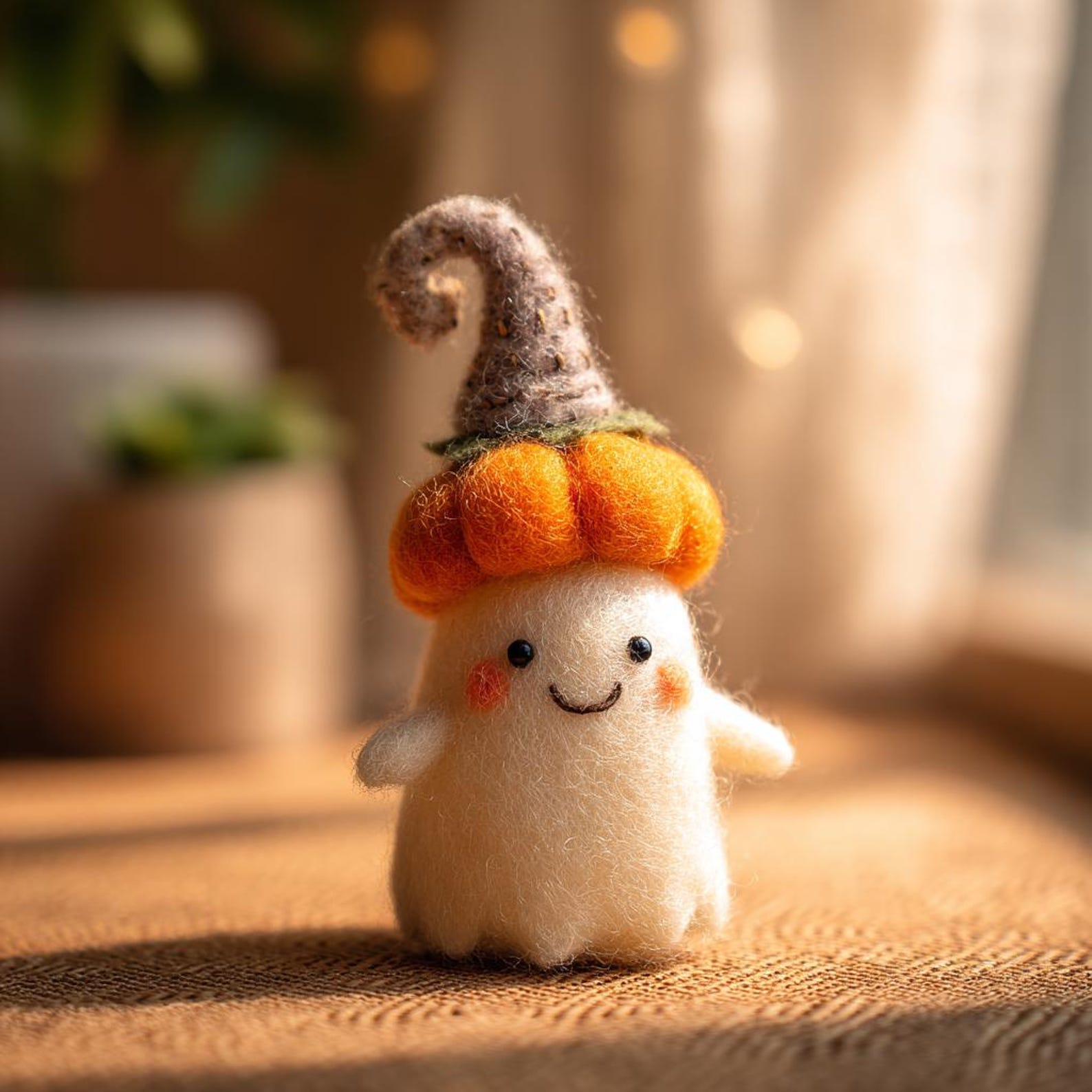 🎃👻Felted Ghost Witch