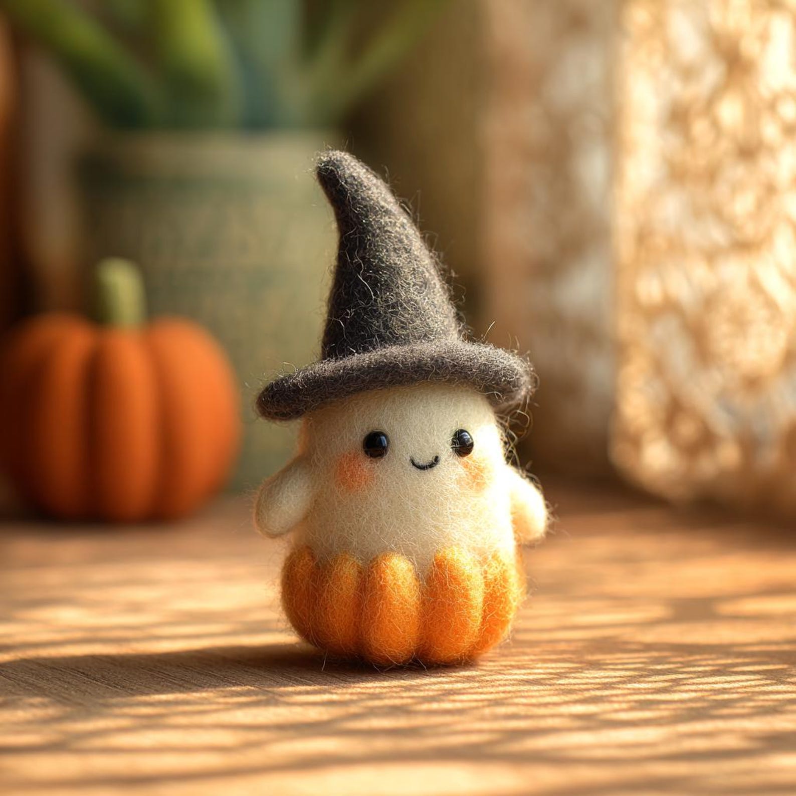 🎃👻Felted Ghost Witch