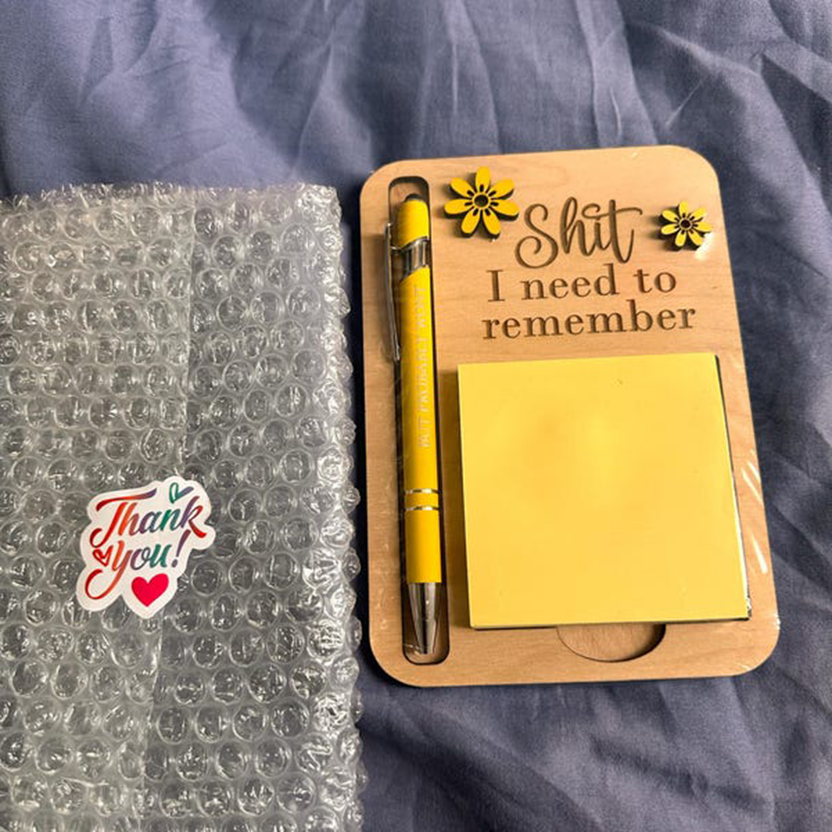 The "Shit I Need to Remember" Sticky Note Holder – The Perfect Gag Gift for Your Most Forgetful Coworker (and Yourself)