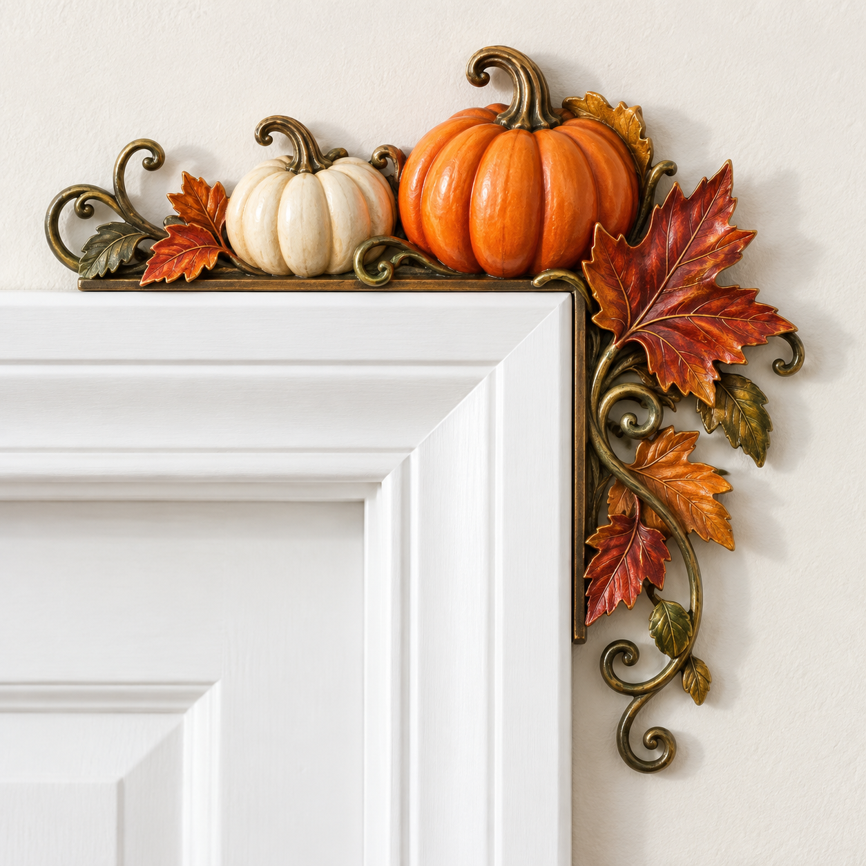 🍁 Autumn Door Corner Topper Set Bring Faith —— Gratitude & Harvest Warmth Home ✝️🍂