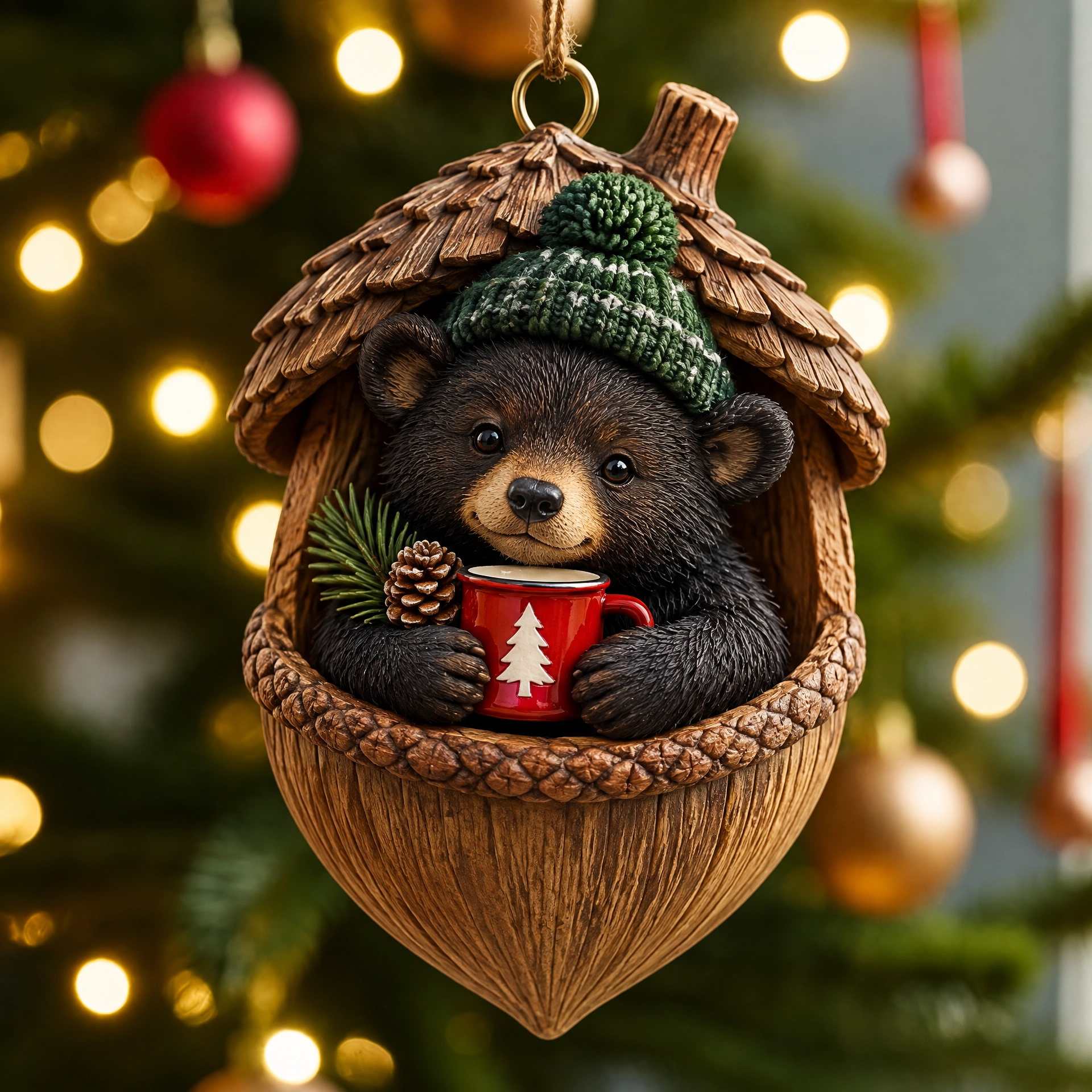 🐿️ Woodland Nut Hideaway Ornament Series – A Tiny Woodland Story for Your Christmas Tree 🎄✨