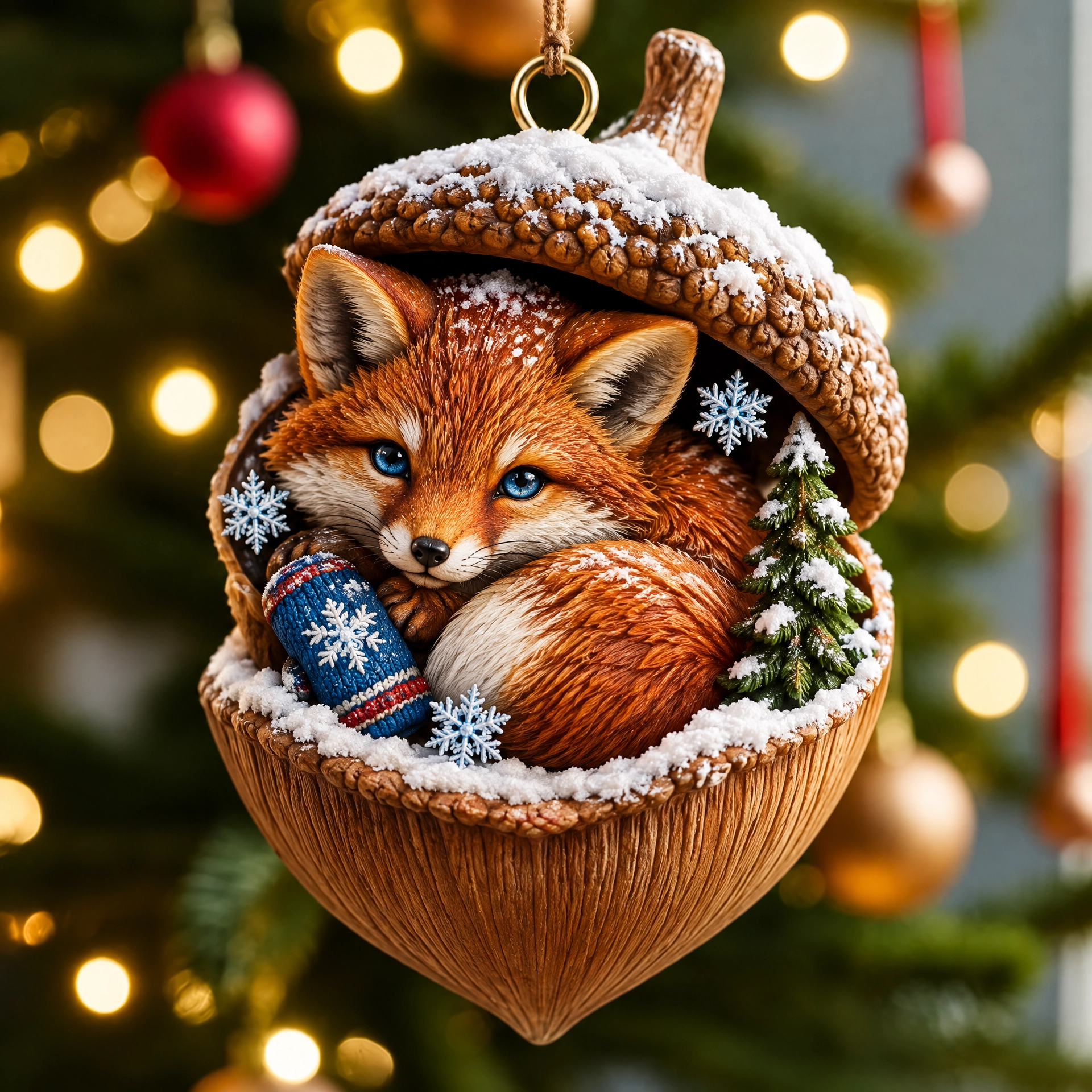 🐿️ Woodland Nut Hideaway Ornament Series – A Tiny Woodland Story for Your Christmas Tree 🎄✨