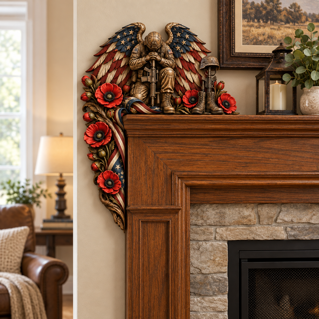 RED Friday & Veteran Memorial Door Corner Decor 🎖️