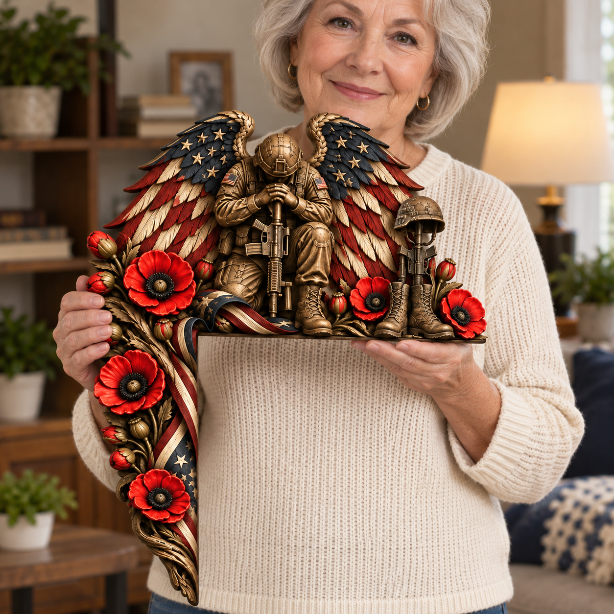 RED Friday & Veteran Memorial Door Corner Decor 🎖️