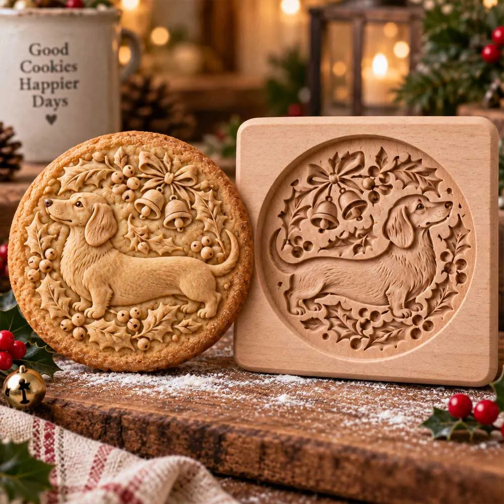 Wooden Woodland Animal Cookie Stamp & Mold 🌲🍪