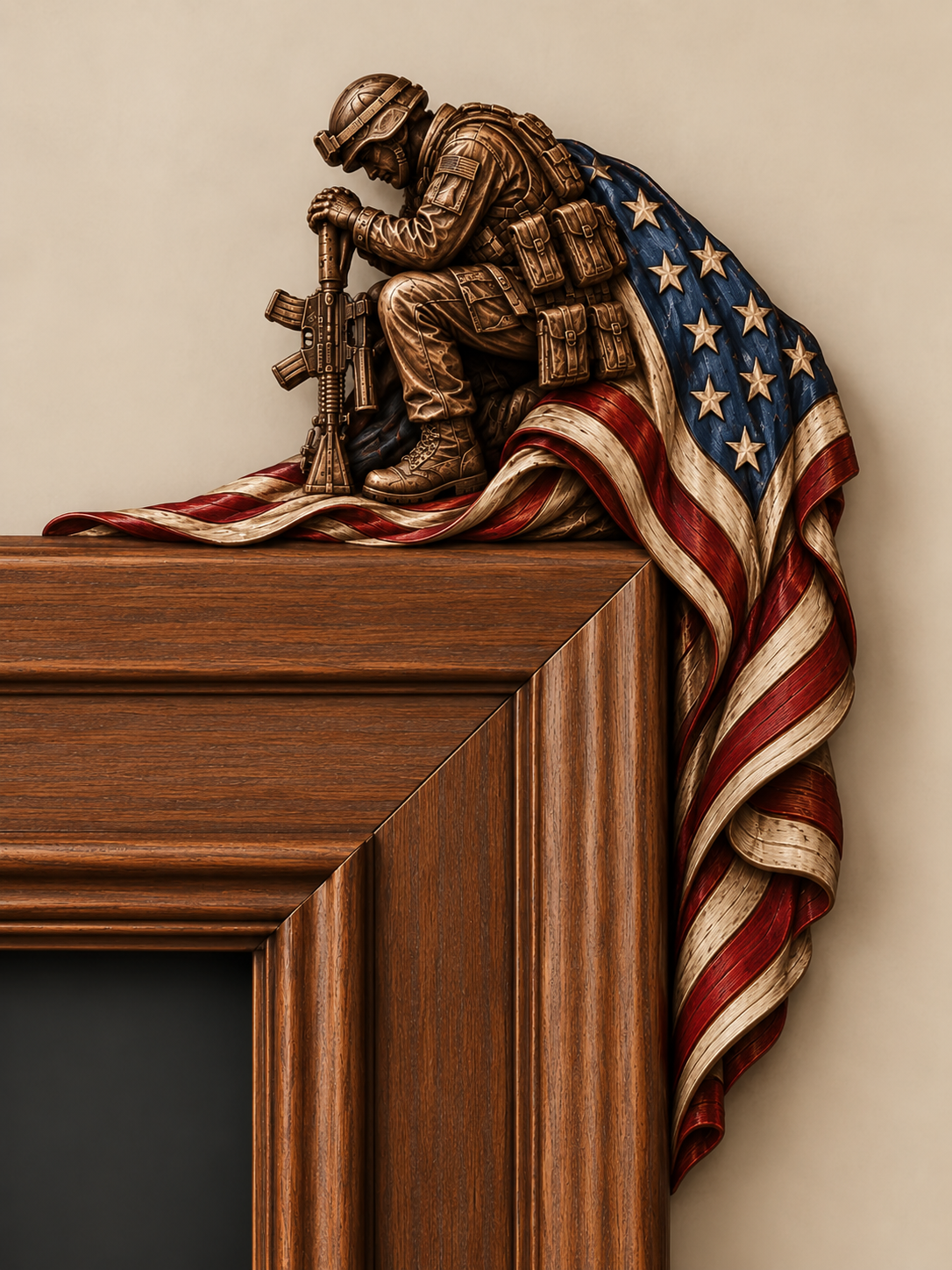 RED Friday & Veteran Memorial Door Corner Decor 🎖️