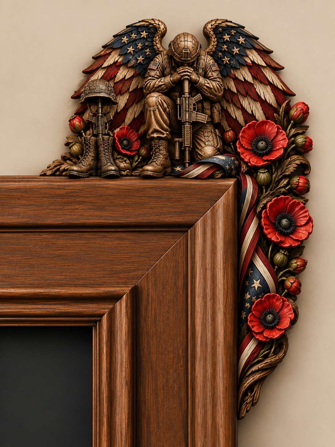 RED Friday & Veteran Memorial Door Corner Decor 🎖️