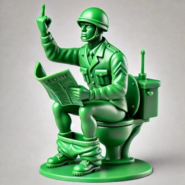 🤣Funny Green Army Man