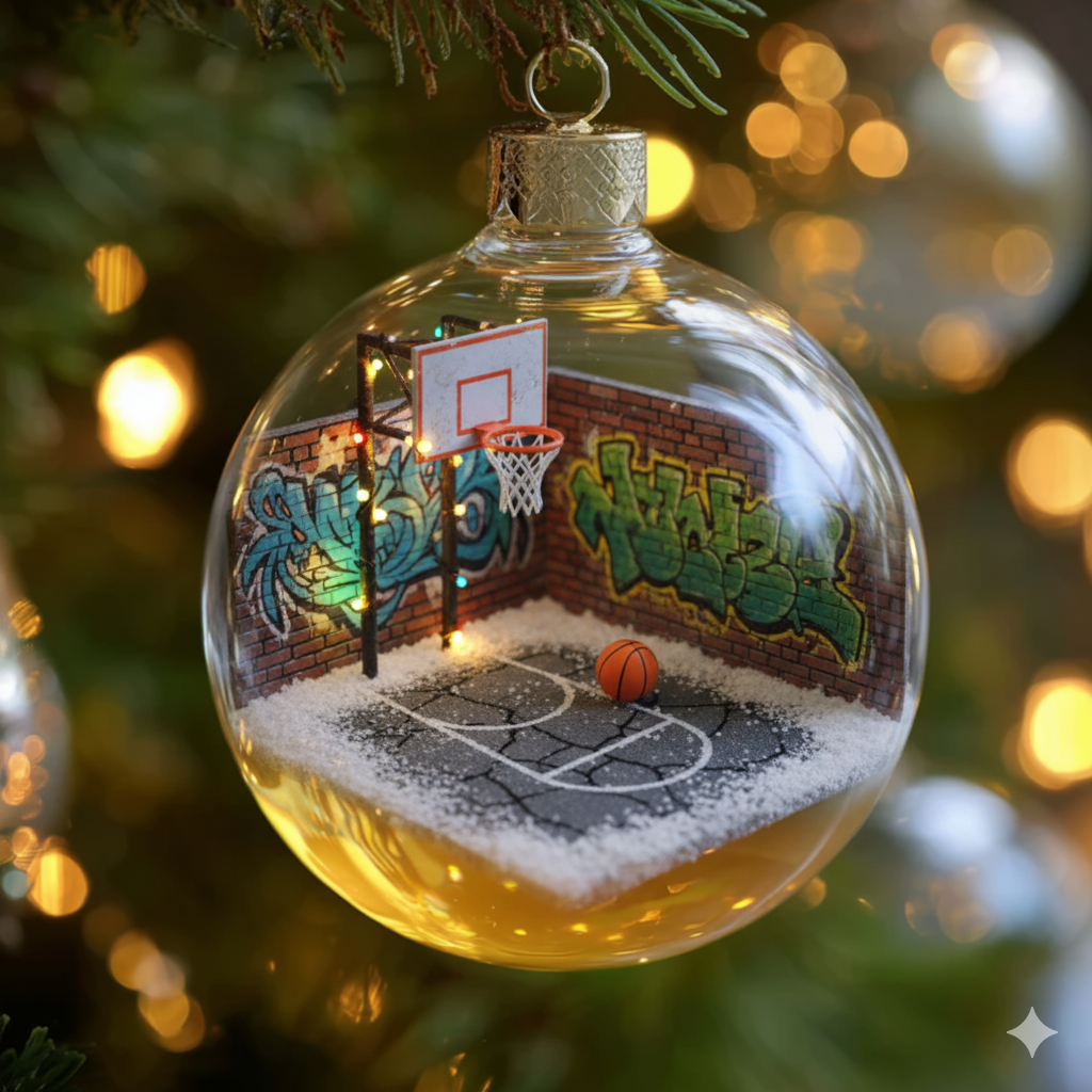 🎄⚽ Sports Globe Christmas Ornaments  ⚽🎄