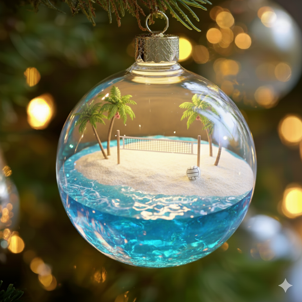 🎄⚽ Sports Globe Christmas Ornaments  ⚽🎄