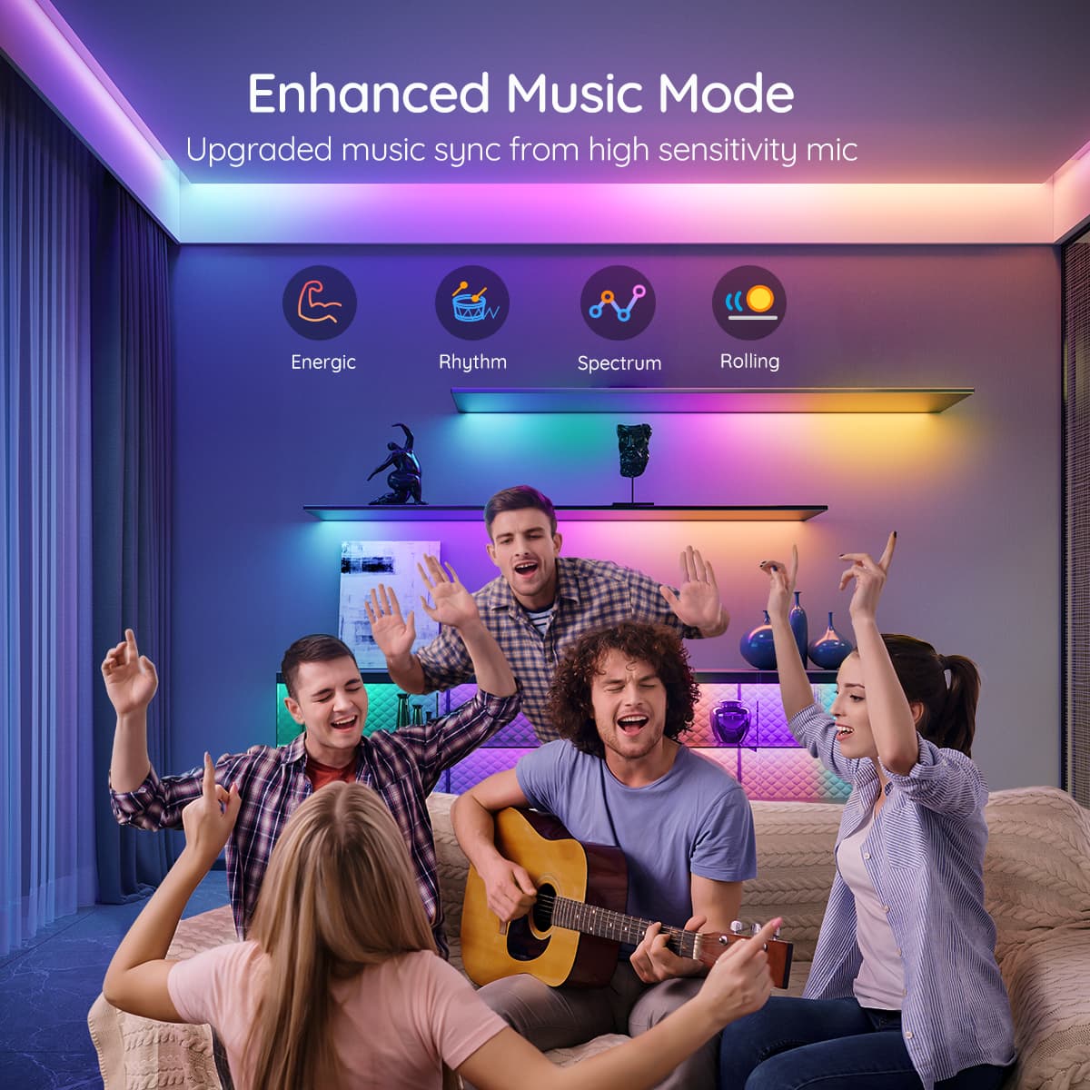 📲USB Bluetooth Control LED Color Light Strip✨