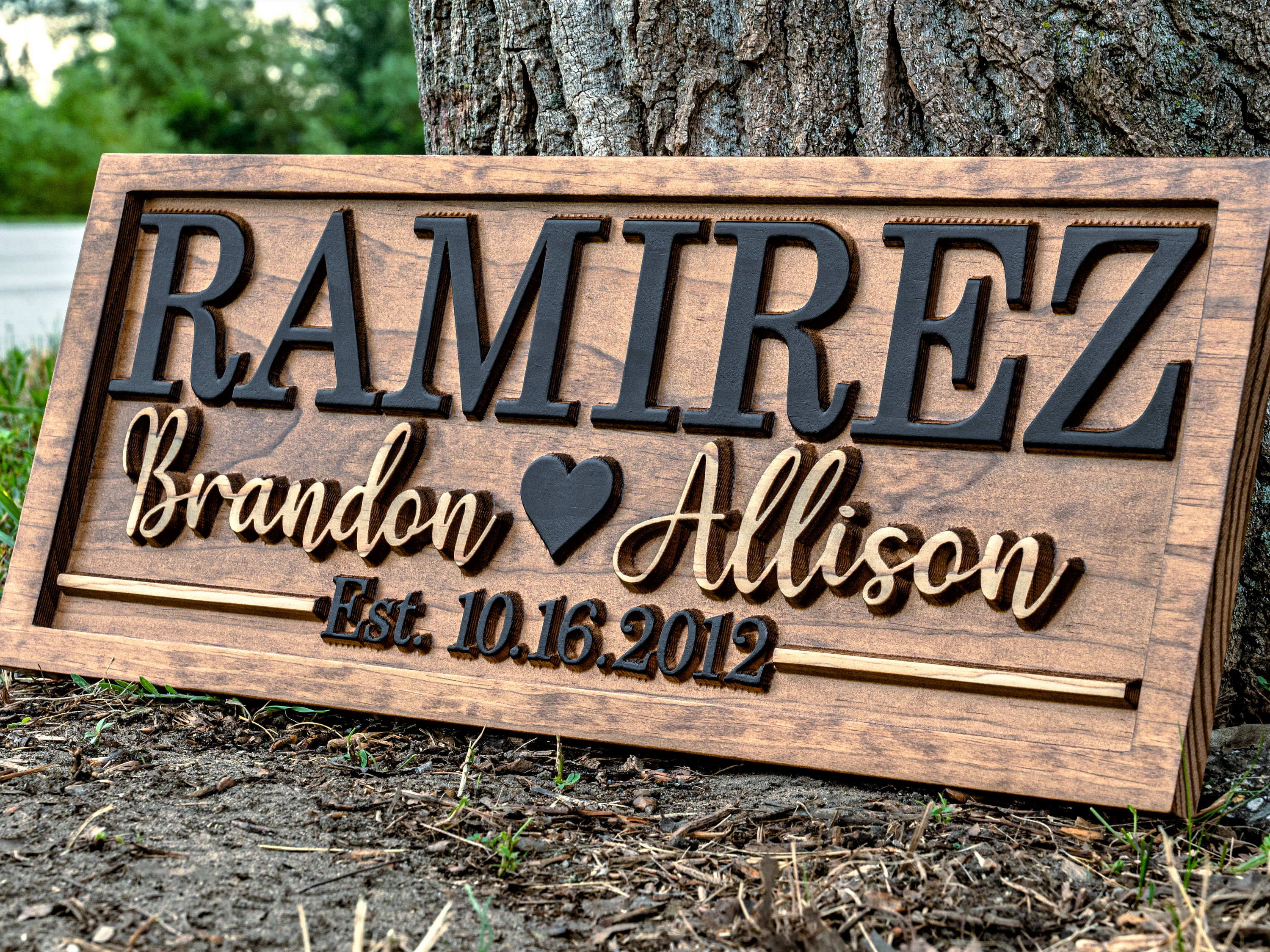 Personalized Wedding Gifts for the Couple | Bridal Shower Gift | Last Name Sign