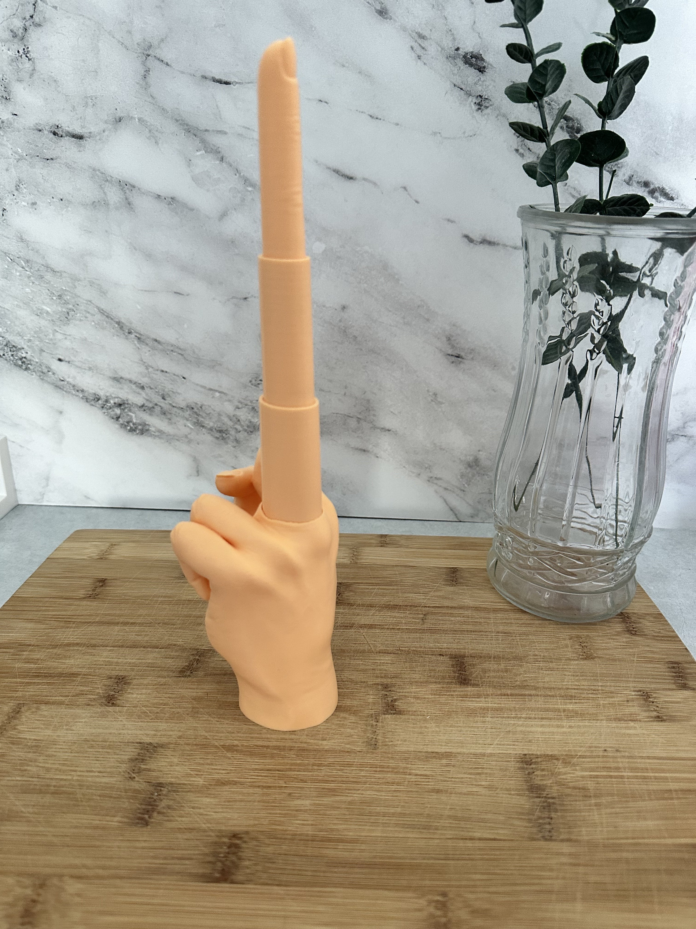 Extendable Collapsing Middle Finger