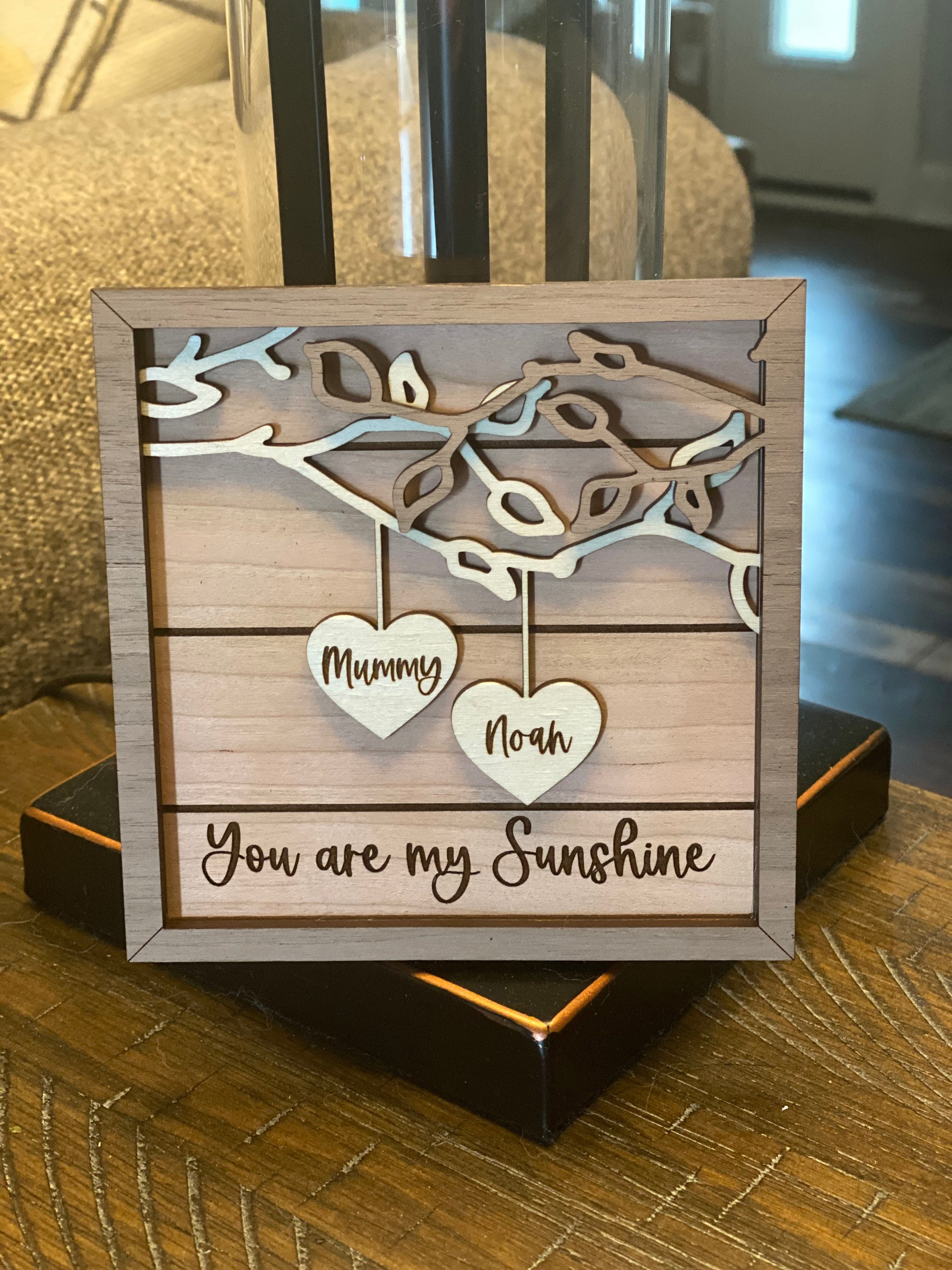 Personalized Wooden Sign | 3D Couple's Names | Wedding Gift | Anniversary Gift