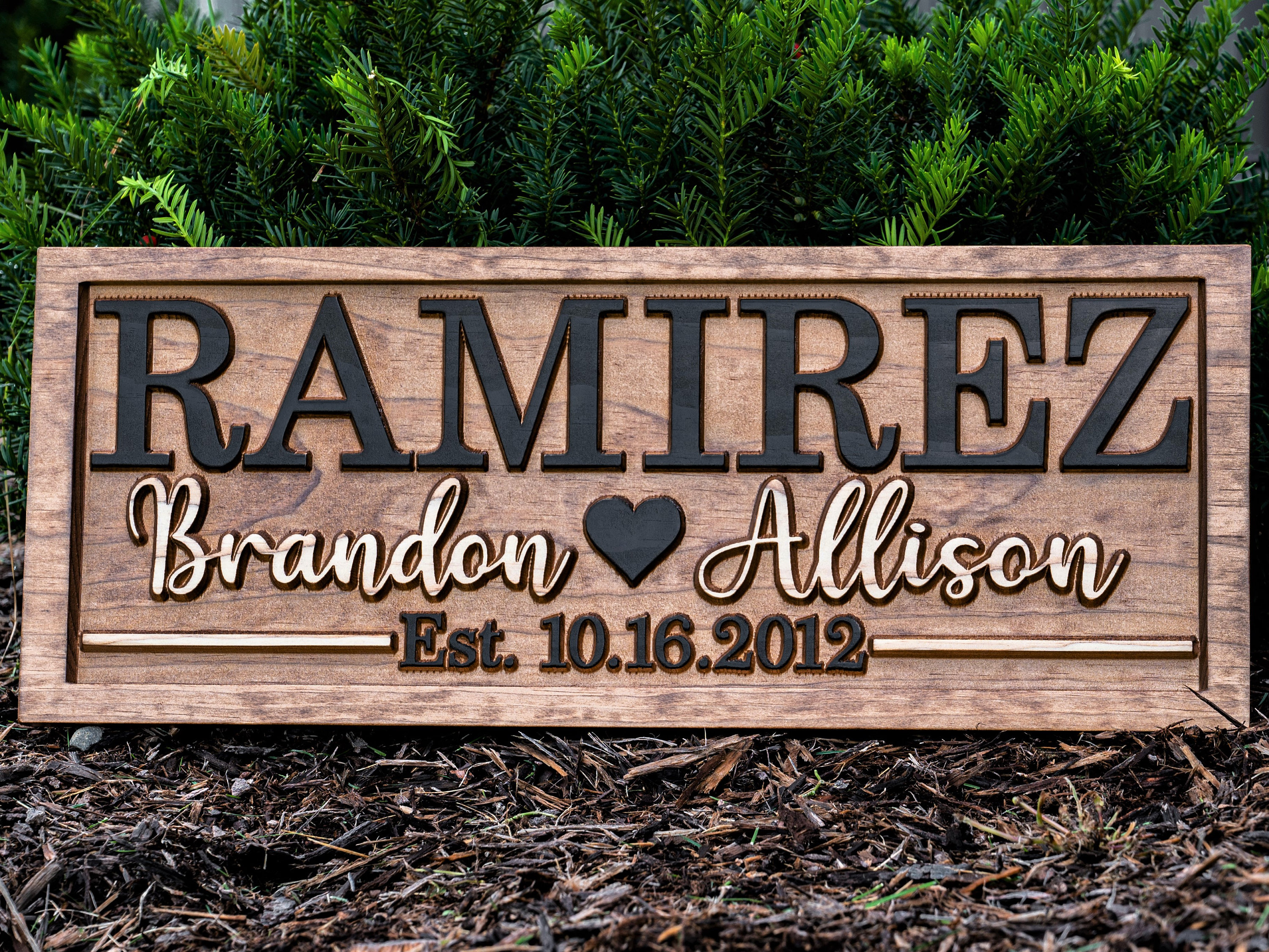 Personalized Wedding Gifts for the Couple | Bridal Shower Gift | Last Name Sign
