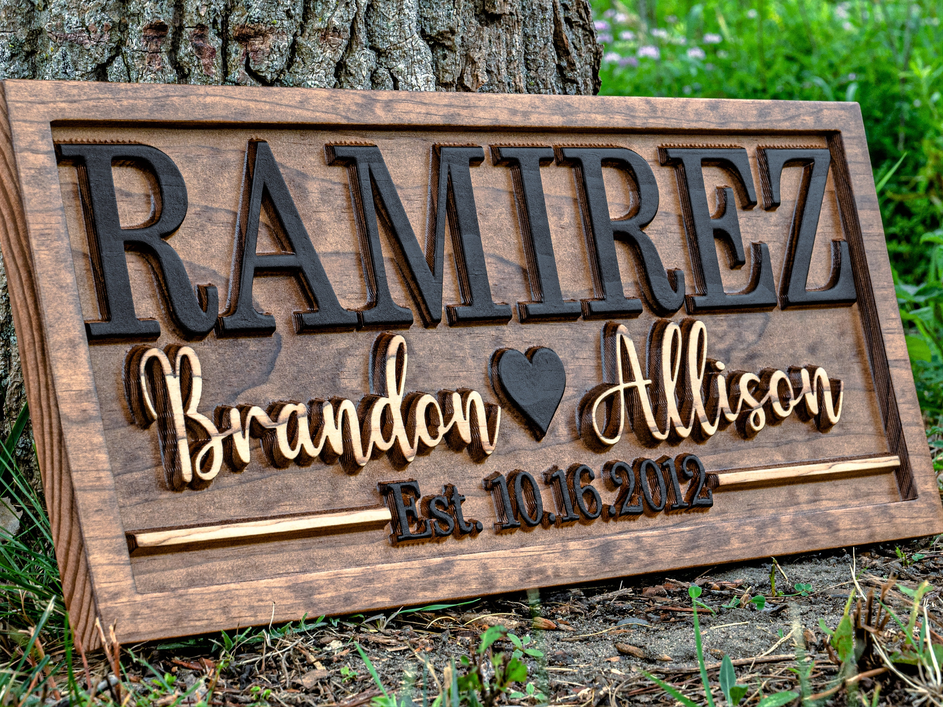 Personalized Wedding Gifts for the Couple | Bridal Shower Gift | Last Name Sign
