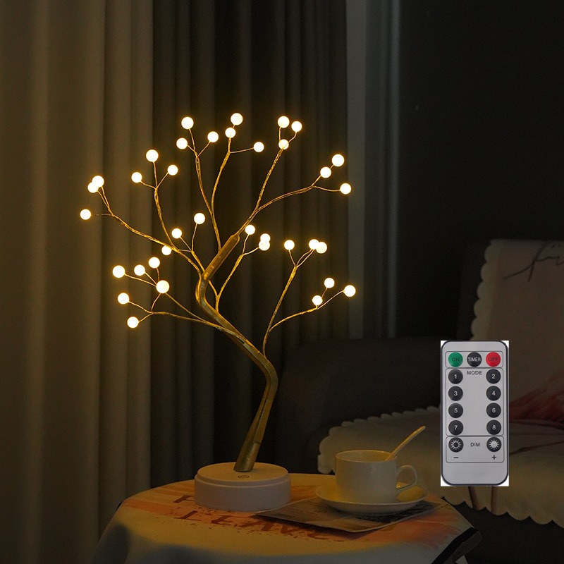LED Tree Deisgn Remote Control Night Light
