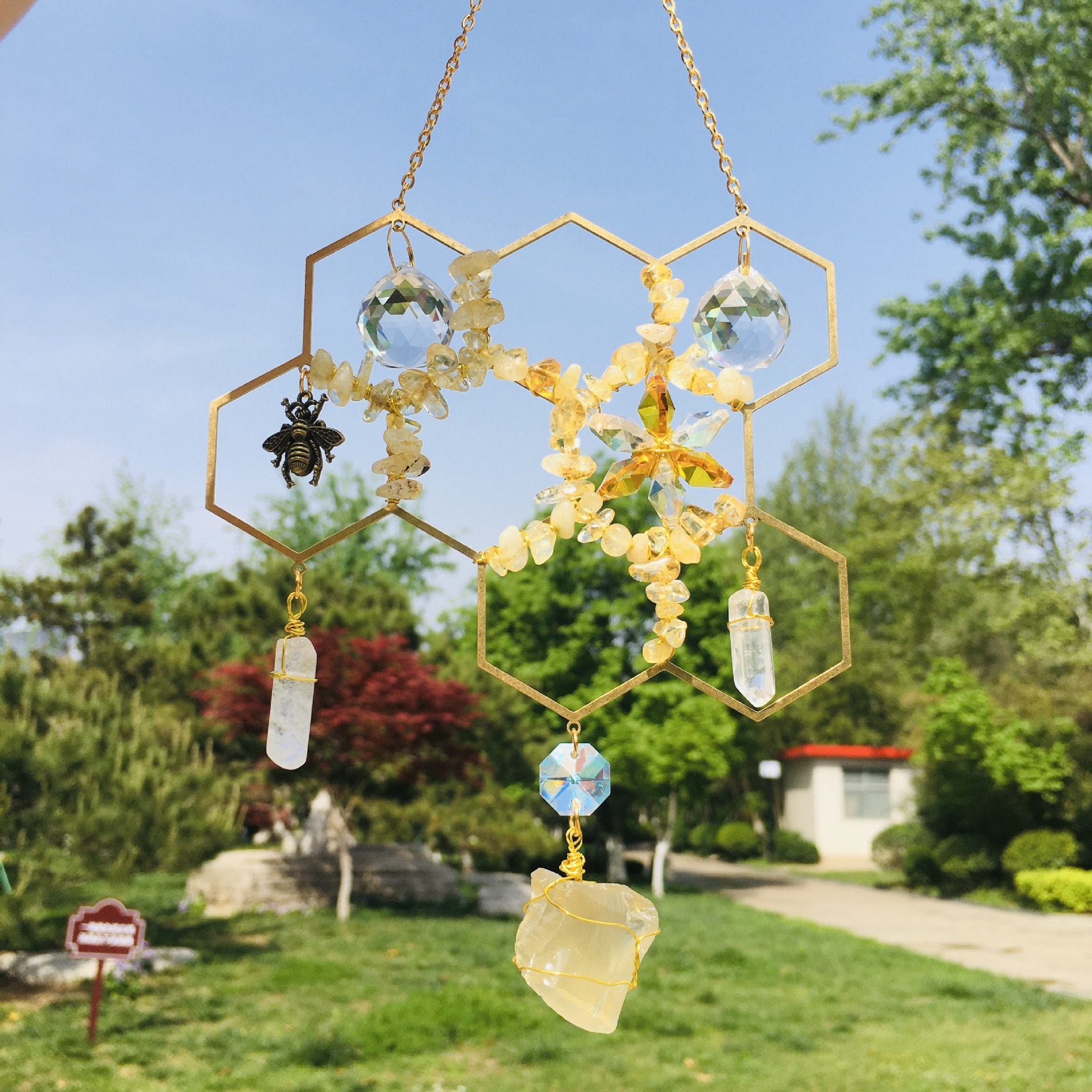 🥰Perfect Gift🎁- 2023 Honeycomb Crystal Decor