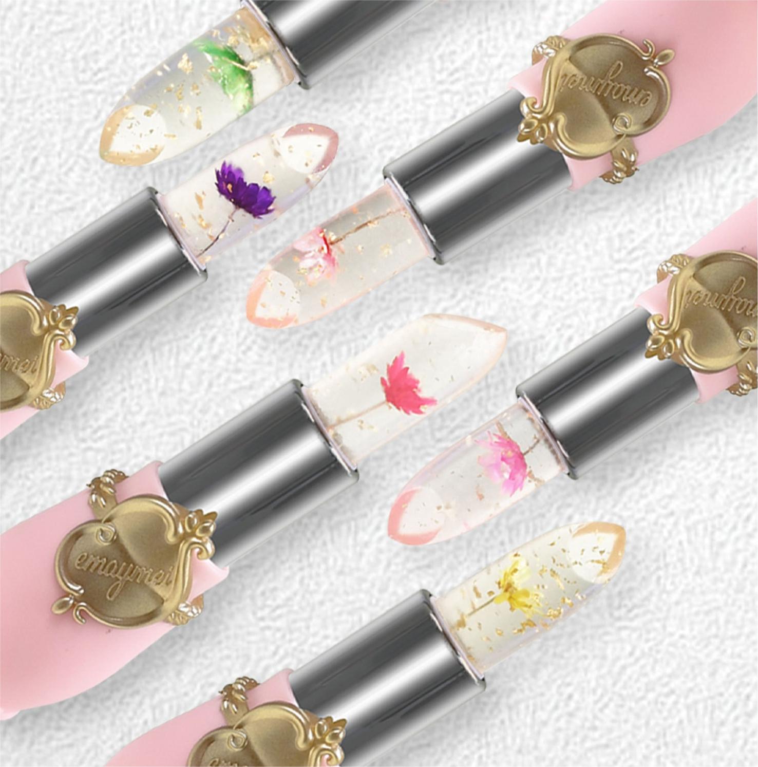 🔥Hot Sale--🌸Crystal Jelly Flower Color Changing Lipstick