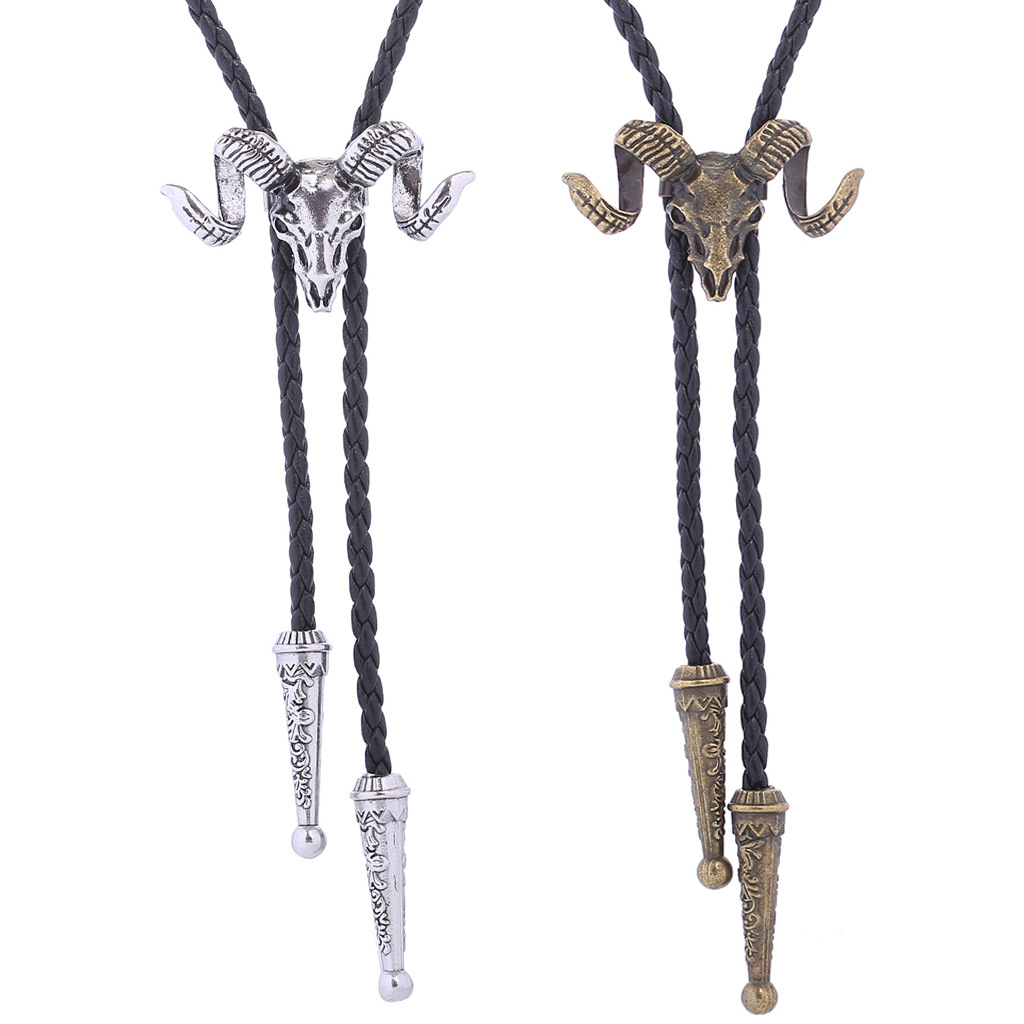  ☠️Ram Skull Bolo Tie
