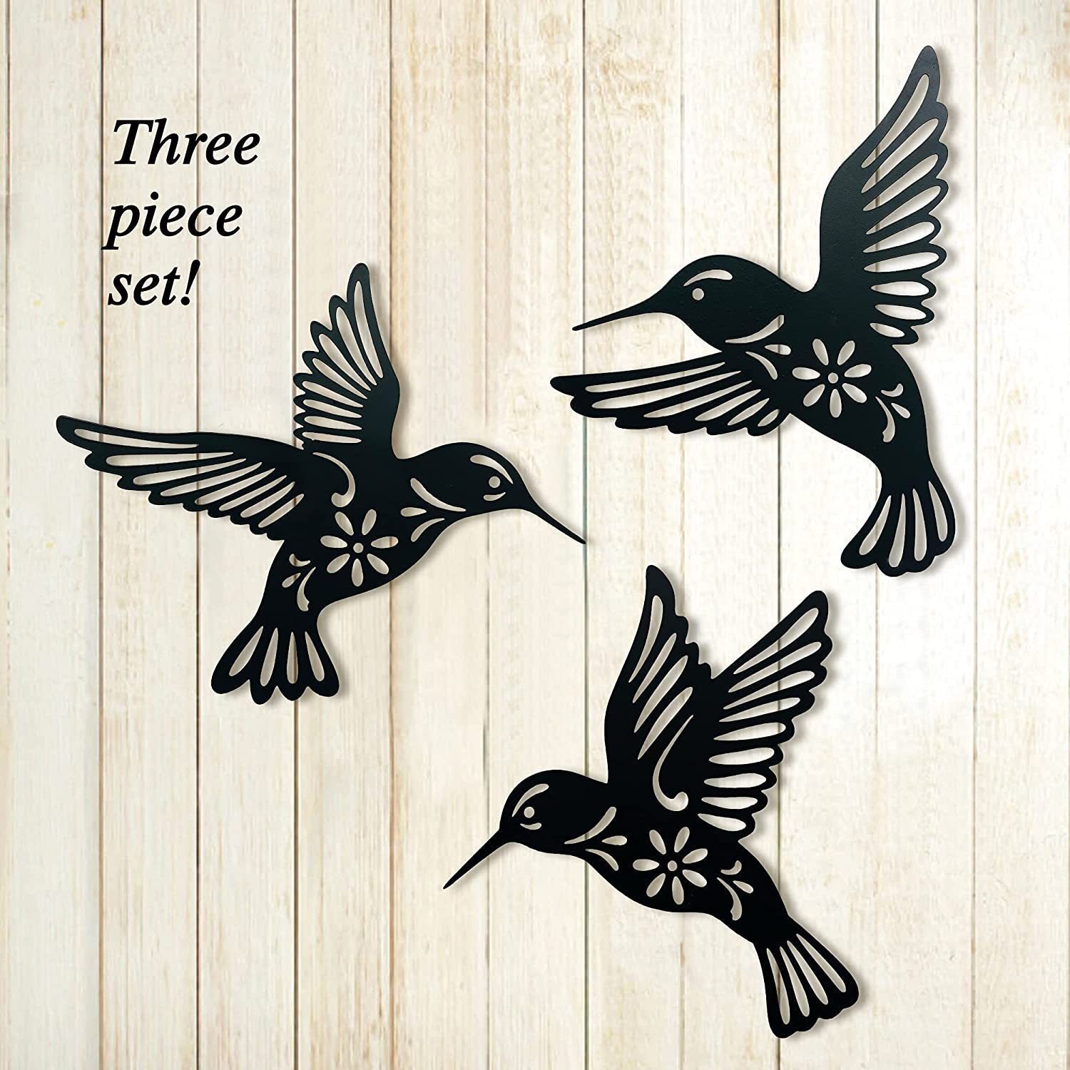 🔥BIG SALE 49%-OFF🔥Set of 3 Metal Hummingbird Wall Art Decor