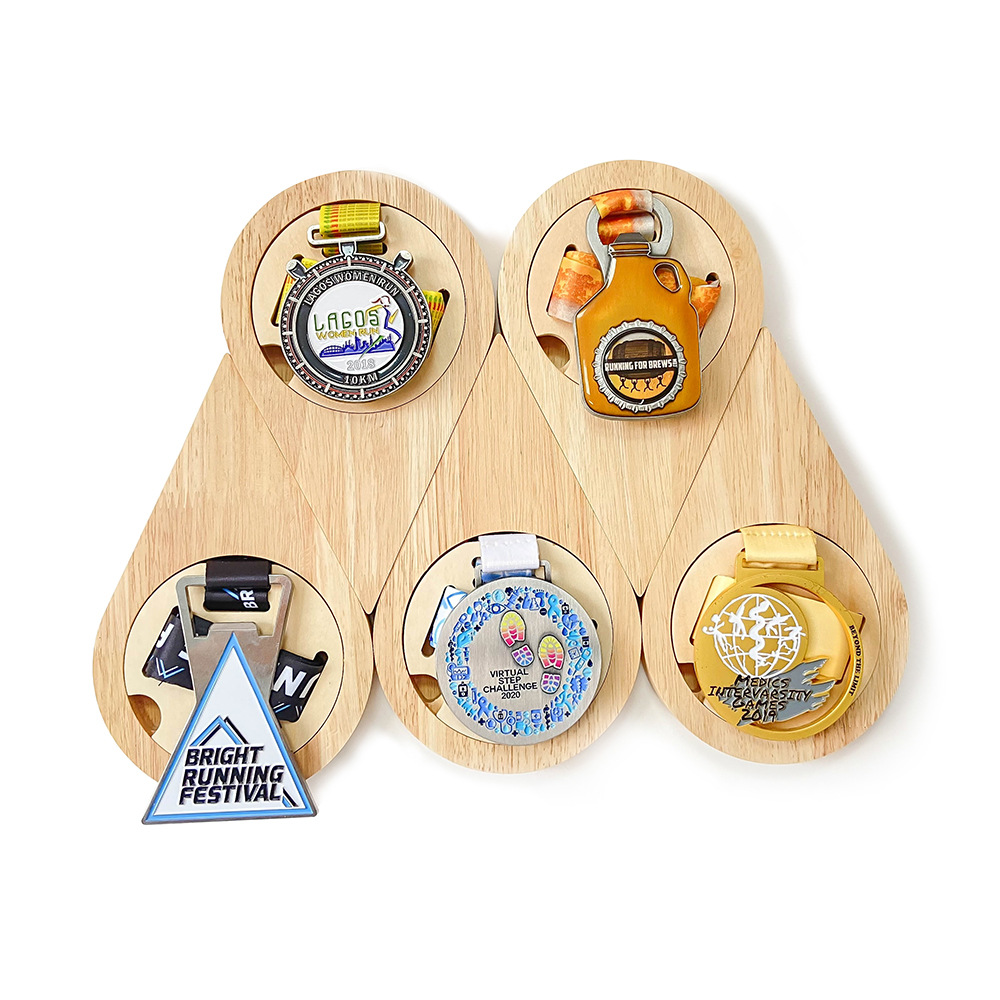 Solid Wood Medal Hangers