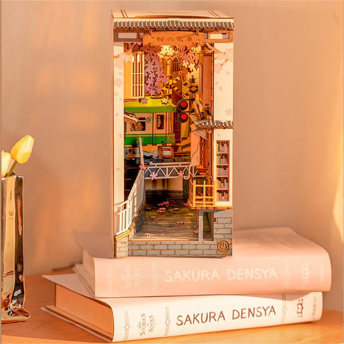 🖐DIY Handmade Wooden Creative Cabin with Lights🏡