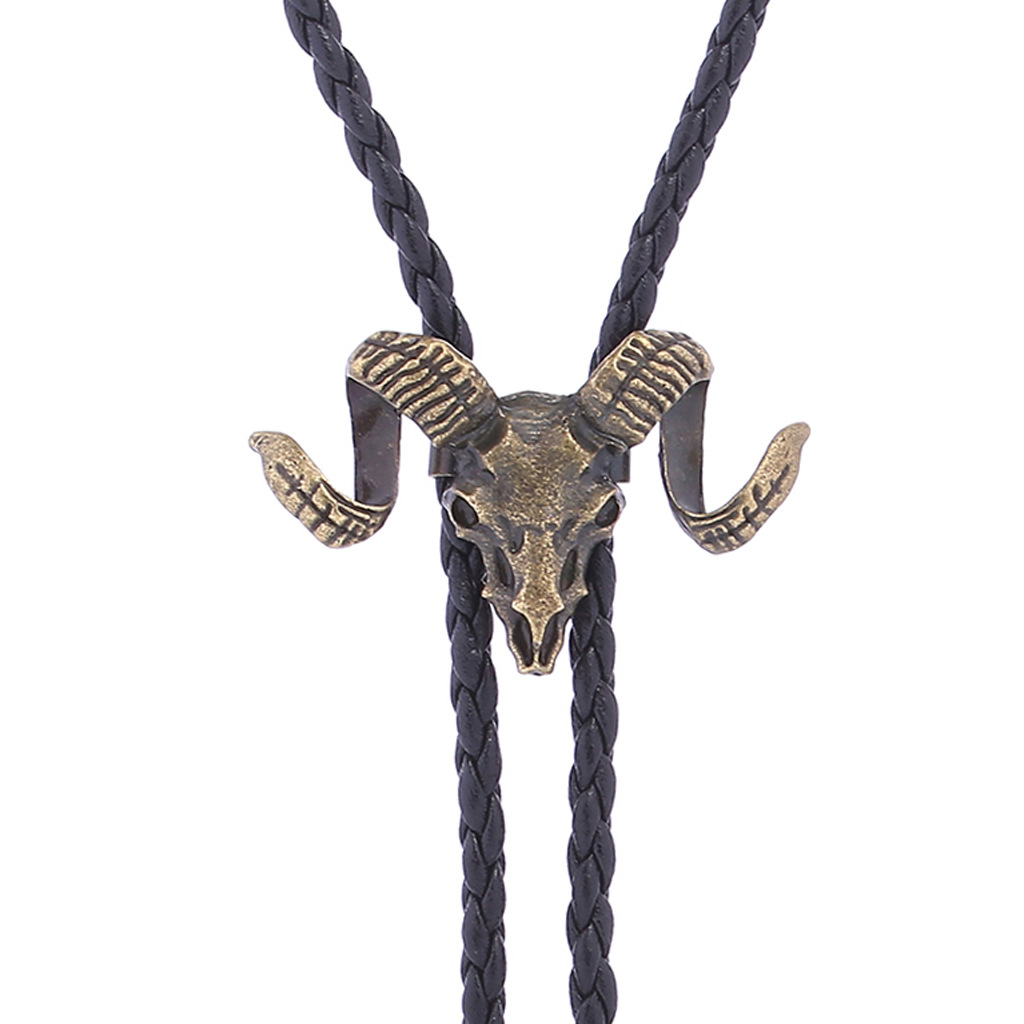  ☠️Ram Skull Bolo Tie