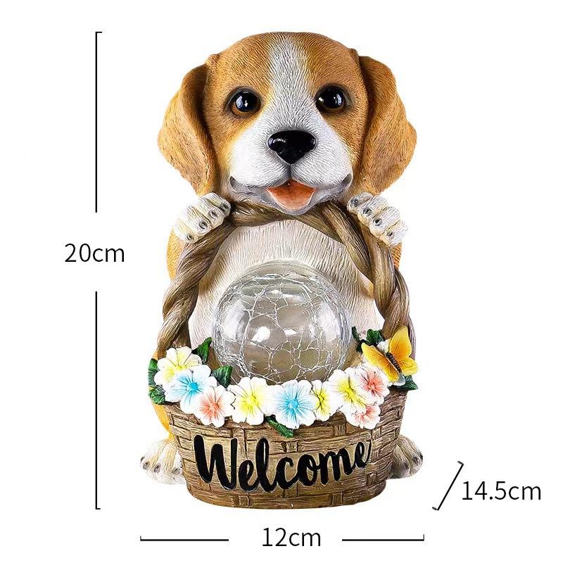Cute Puppy Solar Waterproof Decor Lamp🐶