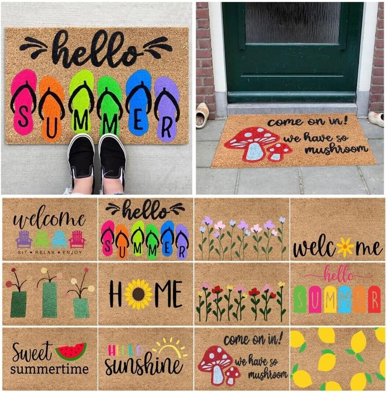🔥LAST DAY PROMOTION 🔥 Summer Holiday Welcome Floor Doormat🥰