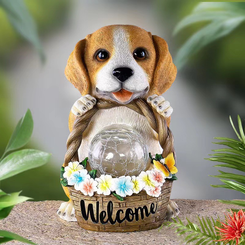 Cute Puppy Solar Waterproof Decor Lamp🐶