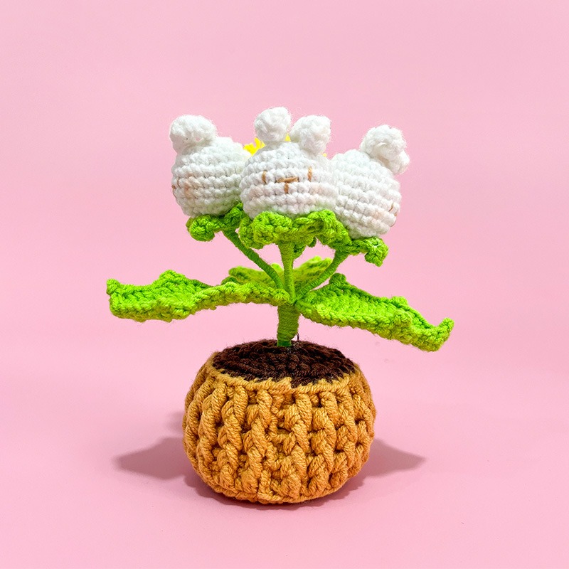Crochet Animal Light-Crochet Flower Night Light