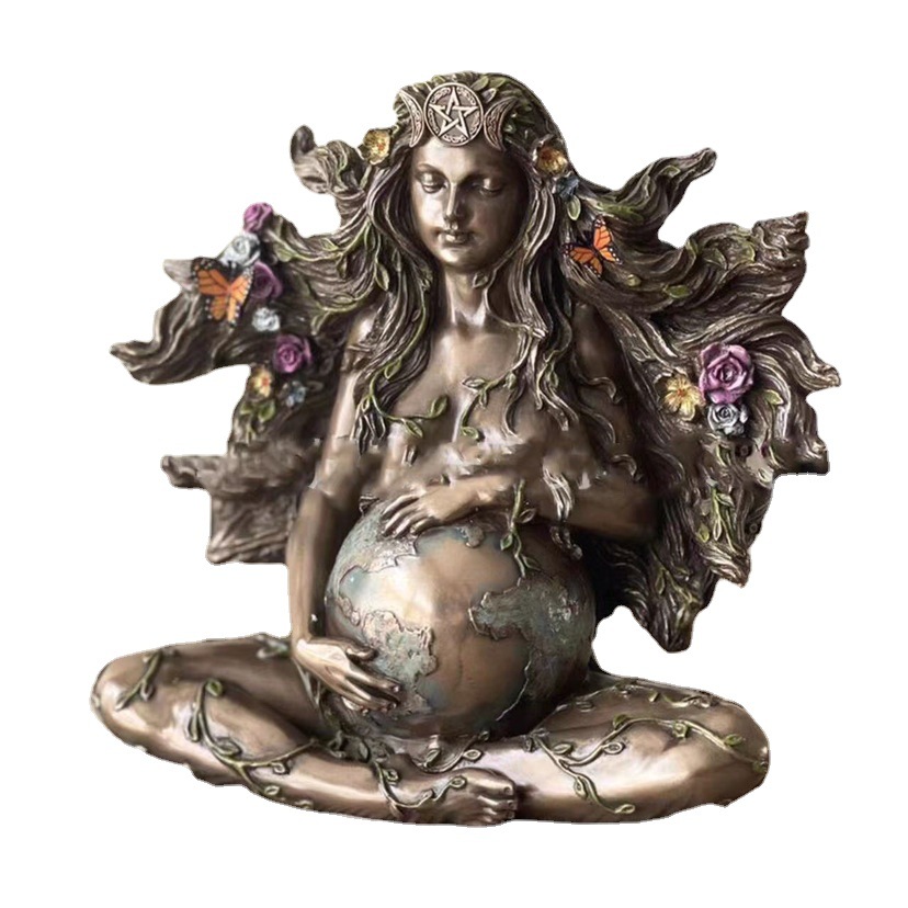 Mother Earth Gaia Statue Garden Decorative Ornament