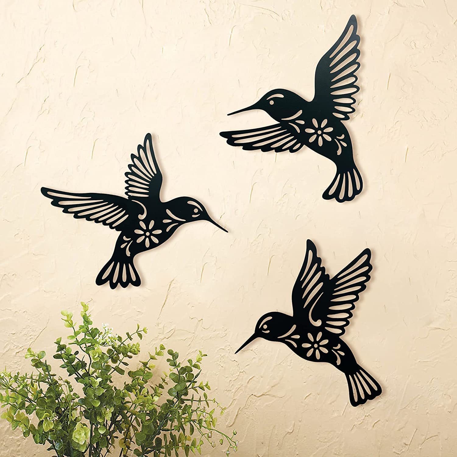 🔥BIG SALE 49%-OFF🔥Set of 3 Metal Hummingbird Wall Art Decor