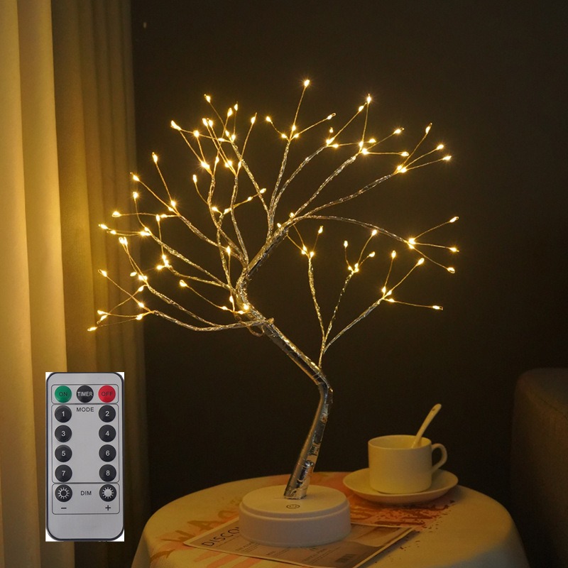 LED Tree Deisgn Remote Control Night Light