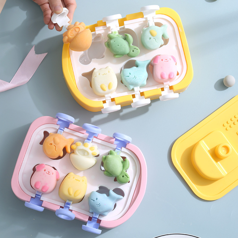 🍦🍫Silicone Boat Shape DIY Homemade Cute Ice Pop Molds