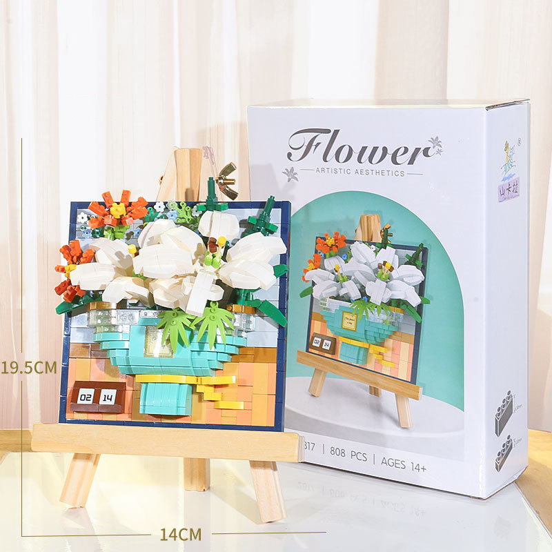 🔥Mother's Day Hot SALE🔥3D Perpetual Flower Block - The Best Gift For Mom