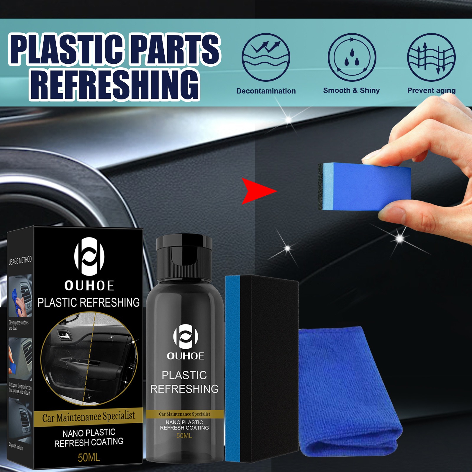 Plastic Revitalizing Coating Agent（🔥Buy 1 Get 1 Free）