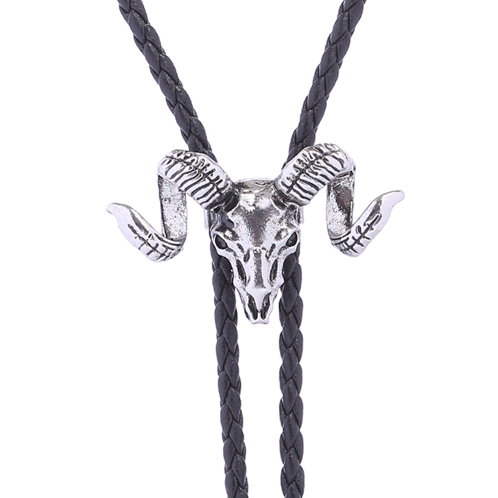  ☠️Ram Skull Bolo Tie