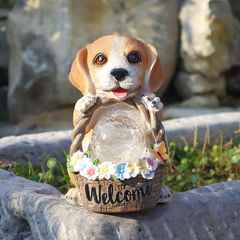 Cute Puppy Solar Waterproof Decor Lamp🐶