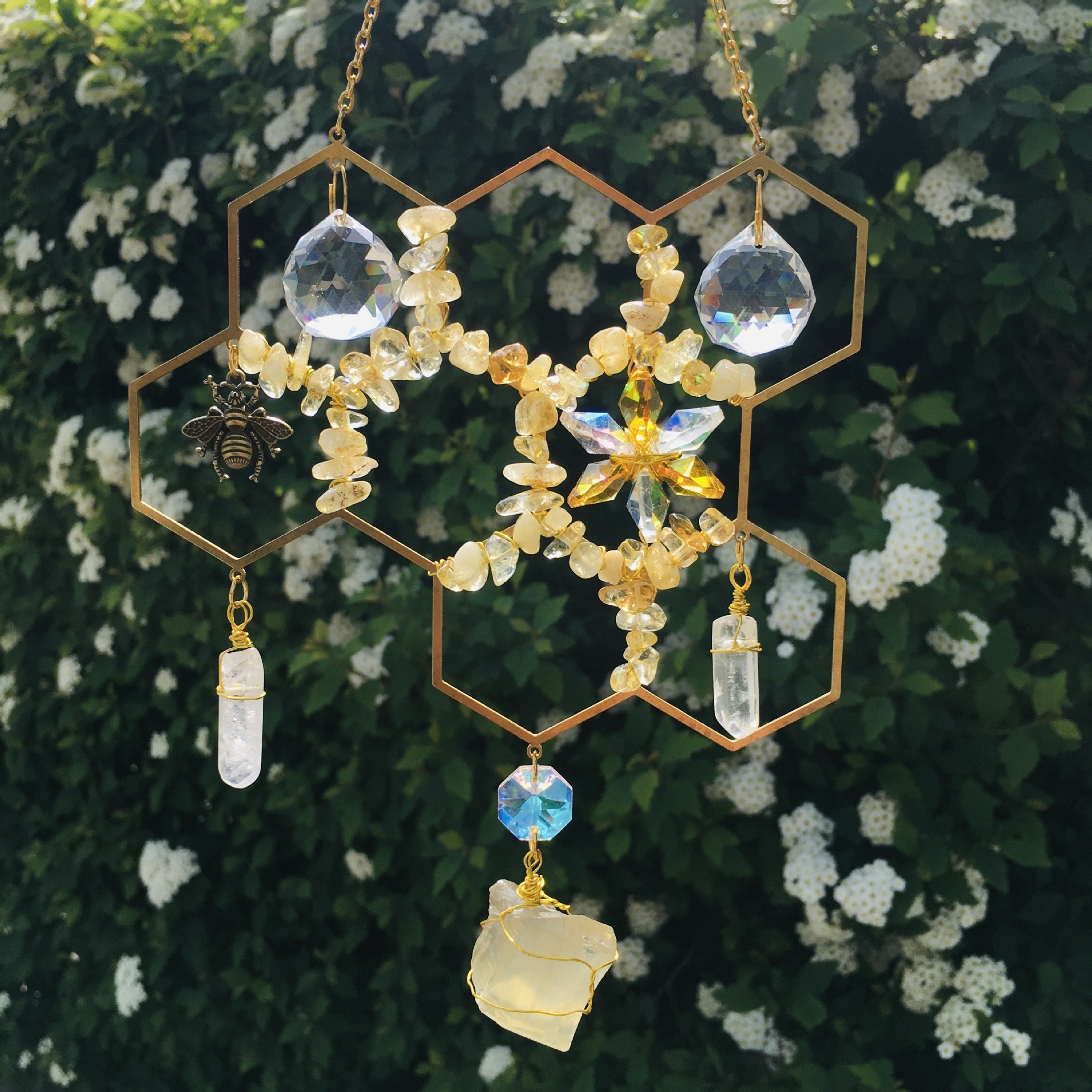 🥰Perfect Gift🎁- 2023 Honeycomb Crystal Decor