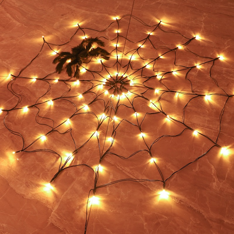 Halloween Spider Web Decorative String Lights